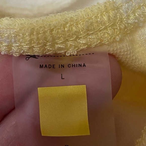 New! SET YLLW THE LABEL Eco Terry Side Tie Bikini 3641 - Picture 4 of 11